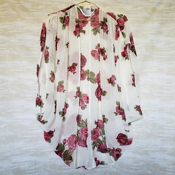Urban Outfitters boho floral sheer summer kimono - Picture 3 of 6